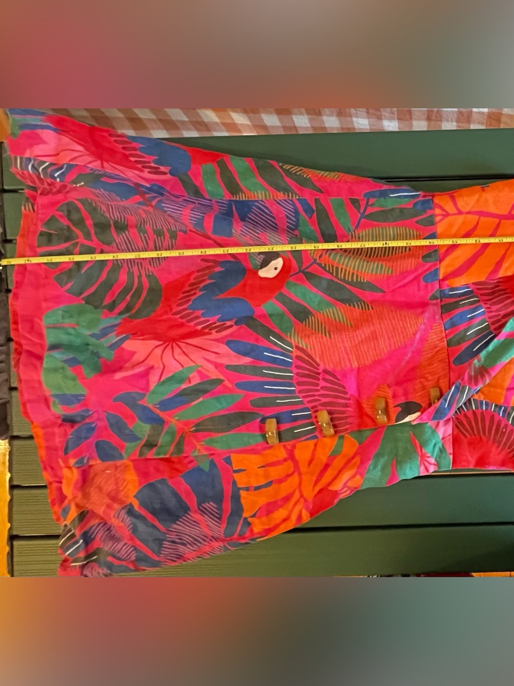 FARM Rio Tropical Parrot Mini Dress in Pink, Red, Orange, Green - Picture 6 of 9